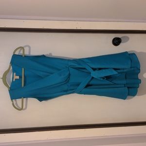 Banana Republic Teal Ruffle Tiered Dress